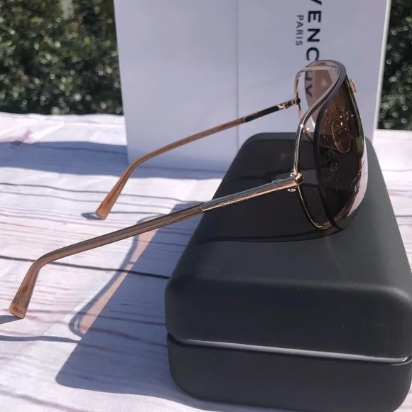 Givenchy Shield Rimless Brown/Bronze Sunglasses